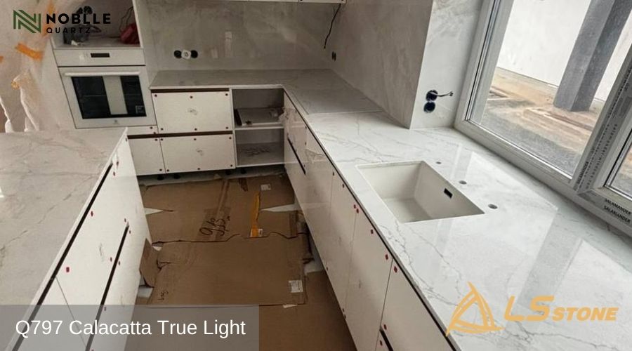 Noble Quartz Q797 Calacatta True Light 8302026 2