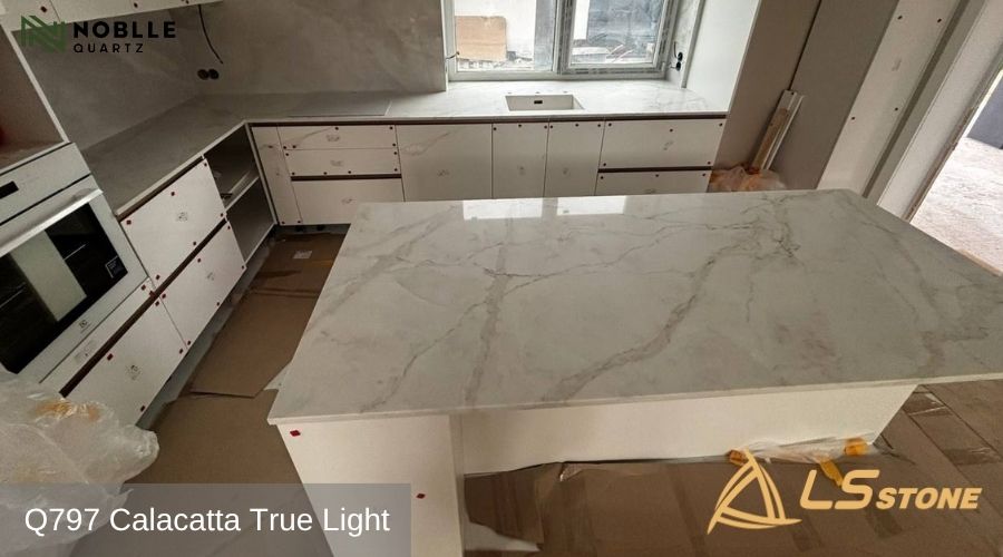 Noble Quartz Q797 Calacatta True Light 8302026 3