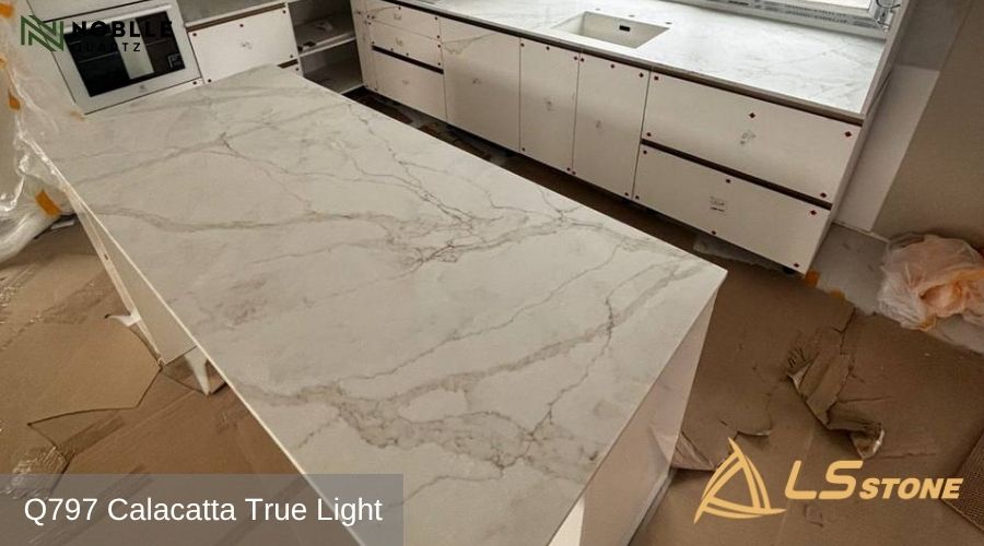 Noble Quartz Q797 Calacatta True Light 8302026 4